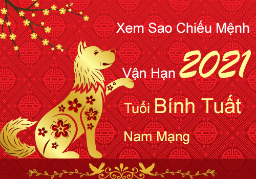 Xem sao chiếu mệnh vận hạn năm 2021 cho tuổi Bính Tuất 2006 nam mạng