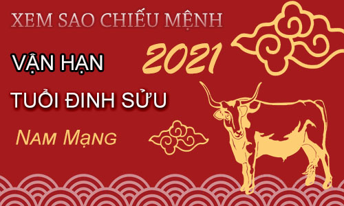 Xem sao chiếu mệnh vận hạn năm 2021 cho tuổi Đinh Sửu 1997 nam mạng